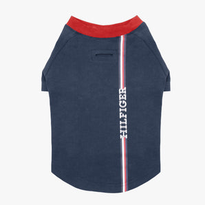 Tommy Hilfiger Dog Stripe Logo Print Tee