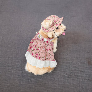 Dog Floral Lace Dress